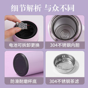 Termo Inteligente de Acero Inoxidable 304 con Aislamiento al Vacío, Pantalla de Temperatura y Recargable para Todos los Usuarios - Product Image 5