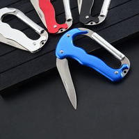 Ensemble de couteaux de chasse multifonctionnels portables et légers, outil EDC, boucle d'alpinisme, forme personnalisée, acier inoxydable, aluminium