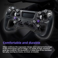 Volant de course SIM en fibre de carbone CONSPIT 300 GT 300 mm (11,8 pouces) avec retour de force pour les courses GT et d'endurance