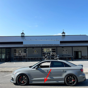 For A3 S3 RS3 Limousine 8V Sedan 2013-2020 Side Skirts Extension Winglet <b>Splitters</b> <b>Lip</b> Side Spoiler Exterior Accessory - Product Image 3