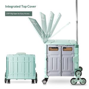 Carretilla Plegable con Ruedas para Subir <span class=keywords><strong>Escaleras</strong></span>, Carro <span class=keywords><strong>de</strong></span> <span class=keywords><strong>Mano</strong></span> para Camping, Picnic, Compras y Transporte en Almacenes - Product Image 1