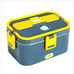 Электрический ланч-бокс 1,8 л с подогревом, <span class=keywords><strong>2</strong></span>-в-1, портативный подогреватель еды для автомобиля, грузовика, дома, пикника, самонагревающийся контейнер с сумкой - Product Image 5