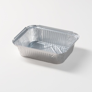 <span class=keywords><strong>Barquette</strong></span> jetable en aluminium de 850 ml de qualité alimentaire avec couvercle pour <span class=keywords><strong>barbecue</strong></span>, stockage alimentaire, vente en gros, plateau en aluminium à emporter - Product Image 3