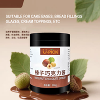 U-pick Tartinade aromatisée au chocolat aux noisettes 500g 12 mois Durée de conservation Crème glacée Pain Gâteau Cuisson Lait Thé Boutique Spécial Cru