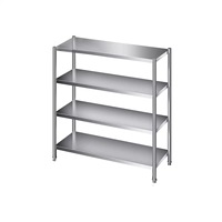 Étagère de rangement à cinq niveaux en acier inoxydable pour plan de travail de cuisine, étagère à vaisselle, étagère de boulangerie, revêtement auto-nettoyant, anti-corrosion