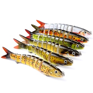 Fishing Lure Multi Jointed Hard Bait 132.8mm 19g Lifelike joint bait Wobblers 8 Segments Swimbait Fishing