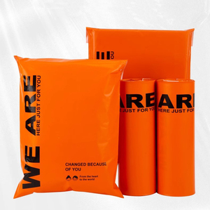 Wholesale Orange Eco-friendly Shipping Mailer Bags Self Adhesive Custom Logo <b>Plastic</b> Courier Mailing Bags for Small Business - Product Image 5