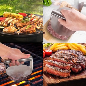Pressa per Hamburger in Acciaio Inox per Piastra, Utensile per Smashburger, Bacon, Carne Macinata, Carne, Salsiccia - Product Image 3