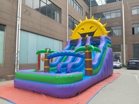 Vente flash - Château gonflable Spiderman commercial en PVC, château gonflable Spiderman pour enfants, château gonflable avec toboggan