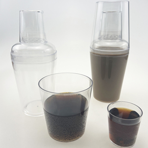 Mixologie à portion unique de 12oz avec <span class=keywords><strong>bouteille</strong></span> de shakers à cocktail <span class=keywords><strong>Martini</strong></span> en plastique personnalisée pour Happy Hour - Product Image 5
