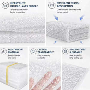 Bolsas de Burbujas Transparentes, Bolsas de Acolchado de Doble Pared para Mudanzas y Almacenamiento, Suministros de Embalaje y Envío - Product Image 3
