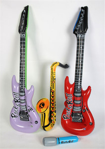 Hot bán bán buôn 55cm PVC <span class=keywords><strong>Inflatable</strong></span> guitar đồ chơi nhạc cụ cho trẻ em - Product Image 4