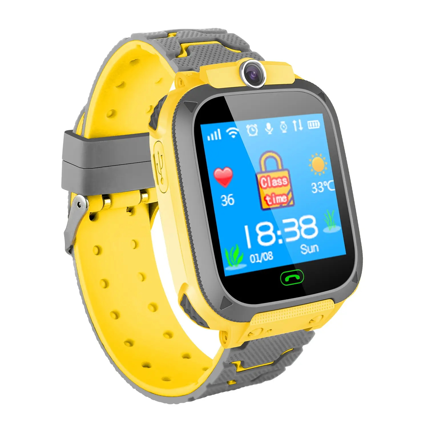 Lemfo-Montre connectée, moniteur d'activité physique, smartwatch, avec grand écran entièrement tactile, 4g, Gps, wi-fi, pour Android