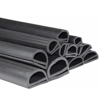 Cinta de Sellado de Goma Espuma EPDM Negra en Forma de E - Servicio de Corte Ecológico para Puertas y Ventanas de Garajes, Refrigeradores y Hornos - Hecho en Hebei