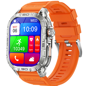 Nuevo reloj inteligente negro plateado K63 con pantalla Amoled de 1,96 pulgadas, reloj personalizado con llamadas telefónicas, reloj deportivo caliente para hombres y mujeres - Product Image 5