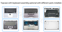 Original para MacBook Pro A2338 A1708 A1989 A2159 Topcase teclado retroiluminación barra táctil montaje portátil C Shell piezas de repuesto