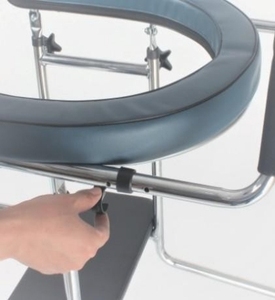 Soporte de Pecho Ergonómico Acolchado, Asiento de Descanso Desmontable, Entrenador de Marcha de Acero Inoxidable para Rehabilitación en el Hogar y Hospital - Product Image 3