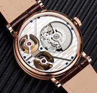 Montres mécaniques automatiques étanches en acier, design et personnalisation sur mesure, style squelette, pour les marques privées des invités