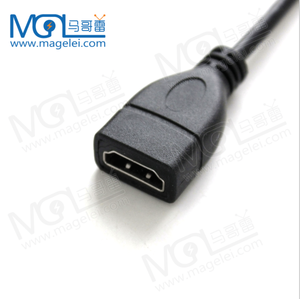 Adaptateur de câble <span class=keywords><strong>Micro</strong></span> <span class=keywords><strong>HDMI</strong></span> <span class=keywords><strong>vers</strong></span> <span class=keywords><strong>HDMI</strong></span> mâle <span class=keywords><strong>vers</strong></span> femelle à angle droit/gauche plaqué or au prix d'usine, prise en charge 1080P - Product Image 5