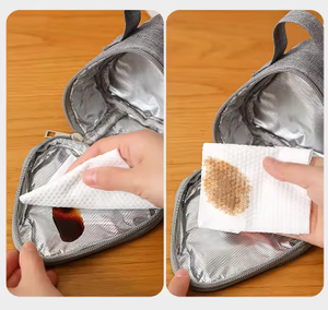 Sacs isothermes pour le petit-déjeuner, écologiques, durables, avec fermeture éclair, sacs à lunch portables triangulaires, conteneurs alimentaires pour pique-nique - Product Image 5
