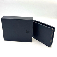 Tempat dompet bambu yang dapat dipakai ulang kotak dompet penyimpanan kayu dengan tutup geser kotak hadiah untuk Dompet kunci perhiasan koin
