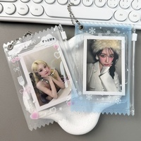 Kantong Permen Transparan Custom Kpop, Kantong Zipper PVC Kpop, Tempat Kartu Foto, Hadiah Acara, Liontin Shaker Custom, Kantong Zipper Transparan