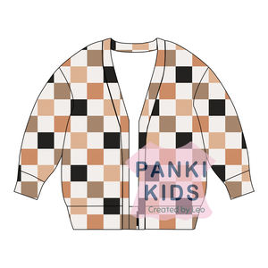 Pankai Cardigan à manches longues et col en V avec motif personnalisé pour enfants, filles et enfants, pulls en cachemire doux pour Halloween - Product Image 4