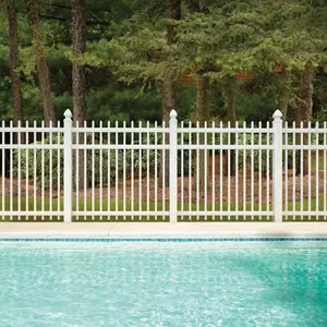 6x8ft And 6x6ft White Color PVC Fence Panels Plastic Wall Fences Pvc Garden Fencing