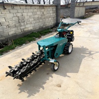 Zanjadora de Doble Cadena Wisdomox Montada en Tractor con Caja de Cambios y Monitoreo Remoto para Riego Agrícola