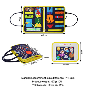 Tableau d'activités en feutre Mofelt de haute qualité, très vendu, pour enfants unisexes de 1 à 5 ans, jouets éducatifs avec taille personnalisée - Product Image 2