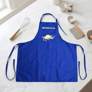Tabliers de cuisine personnalisés imprimés, lavables, style européen, avec sangle de cou réglable, tablier de cuisson avec logo sérigraphié - Product Image 3