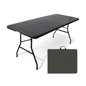 Mesa Plegable de Alta Calidad de 6 Pies, Mesa Lateral de Plástico y Ratán para Acampar al Aire Libre - Product Image 2