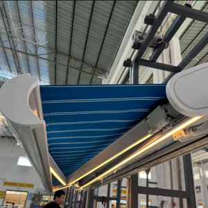 Vente en gros de parasols de jardin en aluminium restaurants en plein air auvent à bras rétractable à double ouverture pare-soleil acrylique patios fenêtres - Product Image 1