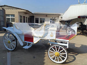 Carrito de caballo real eléctrico de cuatro ruedas, carrito de caballo de lujo OEM, se puede personalizar el Color y el logotipo - Product Image 6