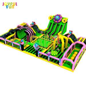 Grand <span class=keywords><strong>parc</strong></span> à thème gonflable extérieur d'amusement gonflable d'intérieur commercial d'amusement joyeux d'amusement - Product Image 1