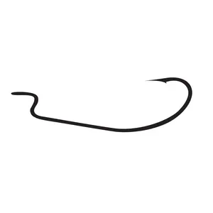 B12 Live bait Soft Lure China Supplier customized High Quality Saltwater Freshwater Single Barbed Offset Fishing Hook