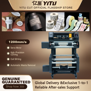 Máquina de corte de etiquetas rollo a rollo JDJ330 con servomotor, 1200 mm/s, 2000 g de presión, 490 mm de ancho de material, seguimiento por cámara CCD para vinilo - Product Image 1