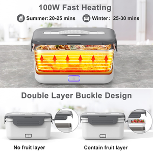 24000mAh Portable Electric Food Warmer 1.8L Rechargeable <b>Lunch</b> Box Cordless Electric <b>Lunch</b> Box for Students Office - Product Image 3