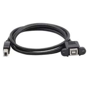0,5 m 0,5 m 50cm mit Schraube USB 2.0 B-Stecker auf B-Buchse USB-BM-BF-Verlängerung kabel für Drucker-Panel-Montage