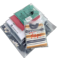Sacs à fermeture éclair auto-adhésifs en PVC personnalisés, impression en gravure, emballage résistant à l'humidité pour vêtements, jeans, t-shirts, chaussures, chaussettes