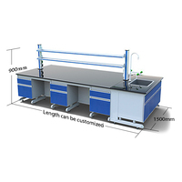 Mesas de Laboratorio con Resina Fenólica para Microbiología, Mesas de Laboratorio con Gabinete, Marca Cartmay Science
