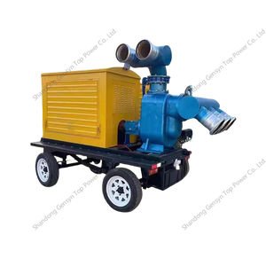 Pompe de drainage à grand débit pour camion, moteur diesel, prévention des inondations, pompe de remorque de sauvetage en cas d'incendie - Product Image 1