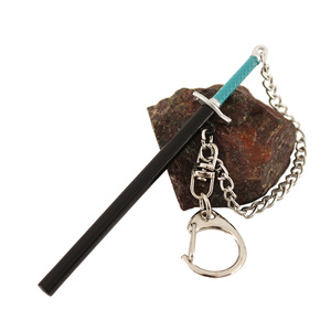 9cm Metal Mini tamaño <span class=keywords><strong>Charlotte</strong></span> Aardman pez blanco Metal juguete llavero una pieza espada llavero con funda - Product Image 1