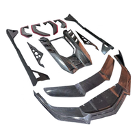 Kit Carrosserie Complet en Fibre de Carbone Sec Style DK de Haute Qualité pour Lamborghini Revuelto : Lame Avant, Jupes Latérales, Diffuseur Arrière, Aileron Arrière et Cache Moteur
