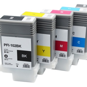 Cartouche d'encre compatible OCB PFI-102 pleine d'encre pour imprimante Canon IPF 650 655 750 755 760 765 - Product Image 1