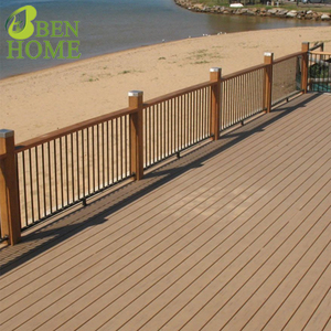 Bolardo de Madera Compuesta para Exteriores, para Caminos de Jardín y Aceras, Encastrable, Impermeable y con Recubrimiento UV, con Acabado de Grano de Madera 3D - Product Image 2