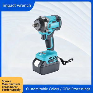 DIY Impact Wrench 18V Lithium-Ion Brushless Motor High <b>Torque</b> 1/2 in Drive Portable Power Tool - Product Image 5