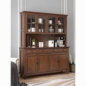 Solid Wood <b>Sideboard</b> American Retro Style Cabinet For Living Room And Dining Room Wine Storage Multifunctional - Product Image 3