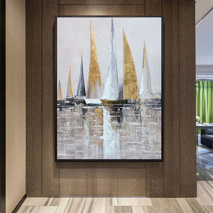 <span class=keywords><strong>Barca</strong></span> <span class=keywords><strong>a</strong></span> <span class=keywords><strong>vela</strong></span> di grandi dimensioni dipinta <span class=keywords><strong>a</strong></span> mano 100% moderna semplice tela di arte <span class=keywords><strong>a</strong></span> colori fatta <span class=keywords><strong>a</strong></span> mano pittura murale opera d'arte astratta moderna decorazione per la casa - Product Image 3