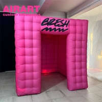Accessoires de photomaton gonflables personnalisés à prix super bas et photomaton rose pour les événements de mariage